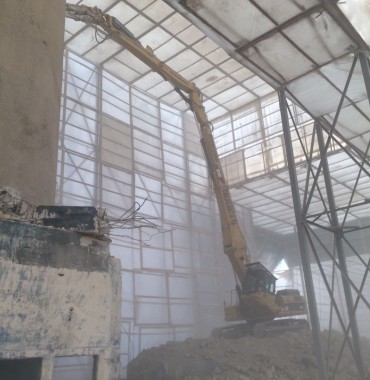 Demolizione edifici della fabbrica ex Fibronit - Bari