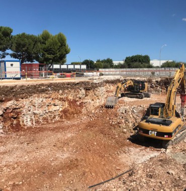 Lavori di scavo per la realizzazione di un edificio industriale con destinazione d'uso uffici e laboratori, denominato B33 - MERK SERONO SPA